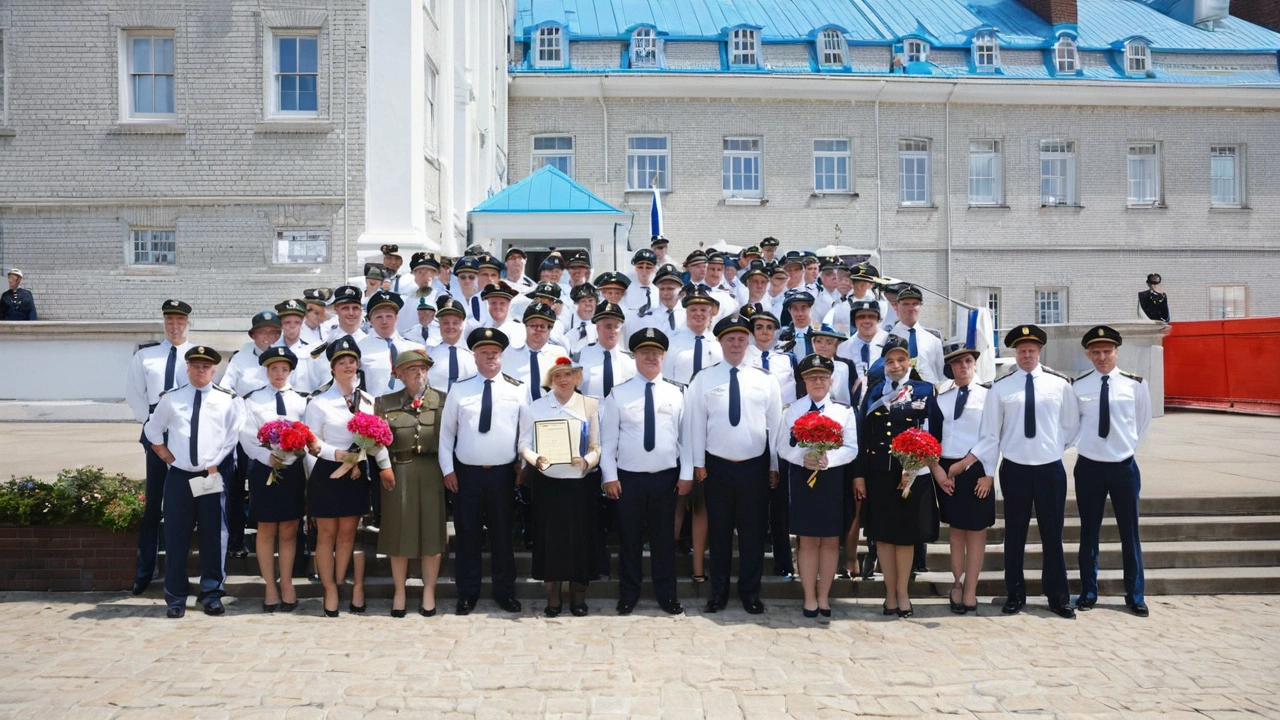 Торжественная церемония по случаю 100-летия Костюковичской милиции